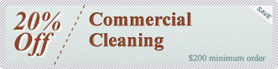Cleaning Coupons | 20% off commercial cleaning | Rug Cleaning Manhattan
